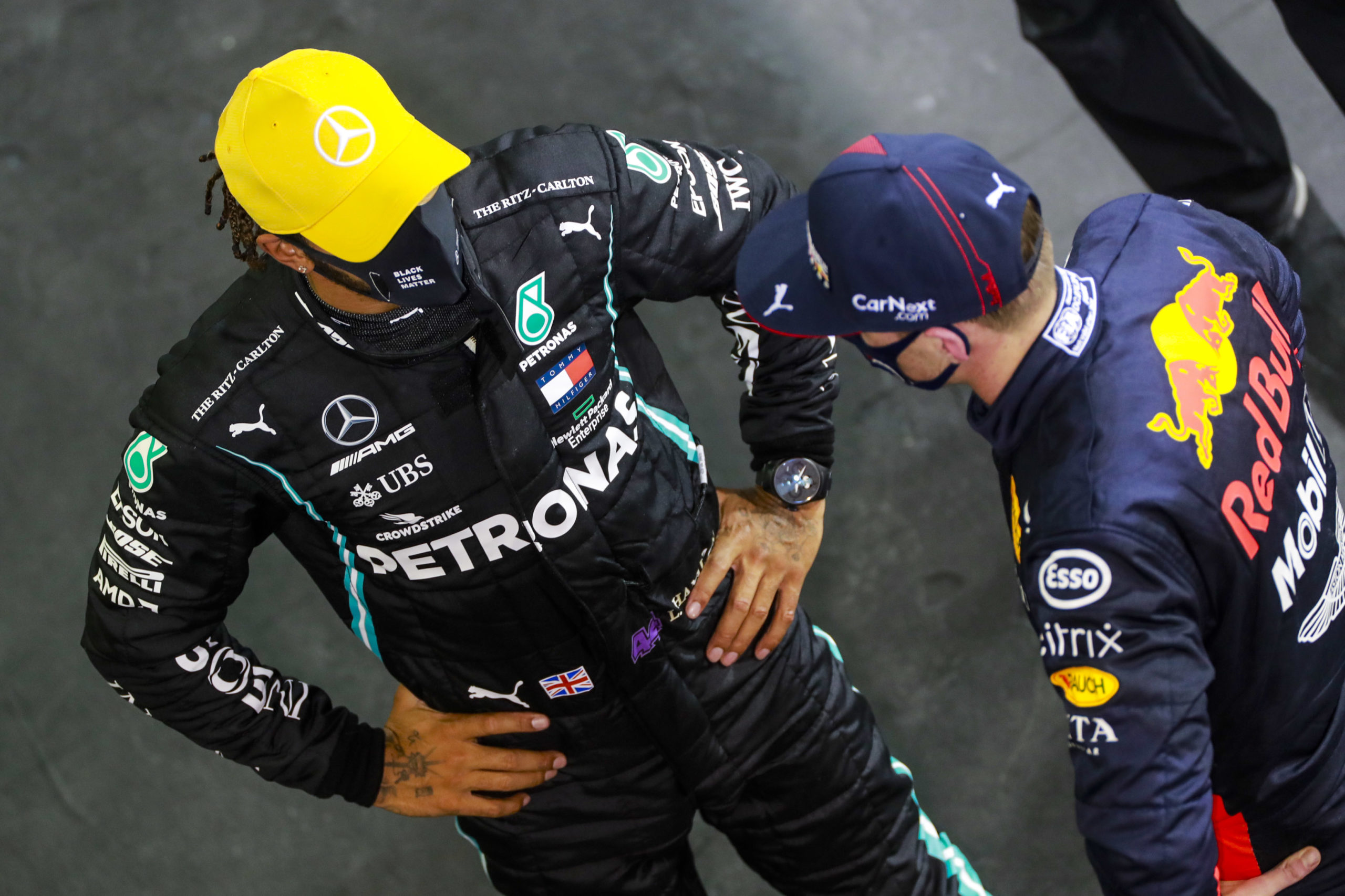 Mercedes, Hamilton, Verstappen